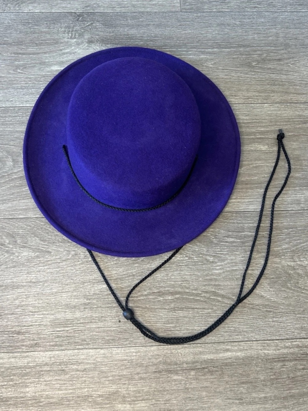 Vintage Purple 100% Wool Western Rancher Hat Festival USA Made Bohemian M/L